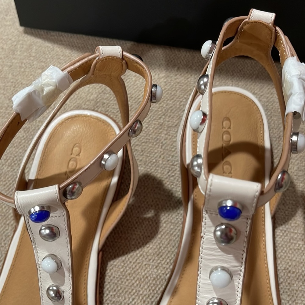 New Coach Sandals style Sadie Semi Matte Calf size 9.5 - Picture 3 of 8